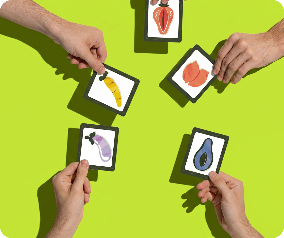 Cards from the Get The Pickle game